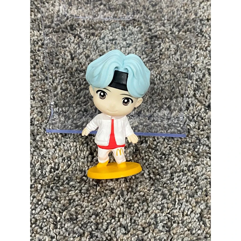 Figure BTS TinyTAN Suga McDonald's Blue White Excellent K-Pop Collectible OS